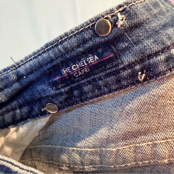 VIGOSS Women’s Size 14 Length 21” Denim Jeans Chelsea Capri Fit Style Stretch - Picture 14 of 14